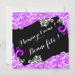 Prettig feest, mama - Kant motief Kaart