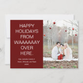 Prettig feest met foto vanuit de verte feestdagenkaart (Voorkant)