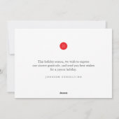 Prettig feest met moderne sterren en gouden dennen feestdagenkaart (Achterkant)