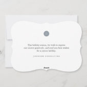 Prettig feest met moderne sterren en gouden dennen feestdagenkaart (Achterkant)