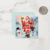 Prettig feest notitiekaartje (Voorkant / Achterkant in situ)