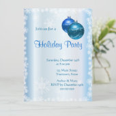 Prettig feest op IJs-blauw Kaart (Staand voorkant)