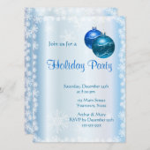 Prettig feest op IJsblauw Kaart (Voorkant / Achterkant)