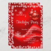 Prettig feest op rood en groen kaart (Voorkant / Achterkant)