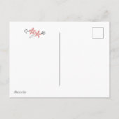 Prettig feest Pink krans | Kerst foto kaart (Achterkant)