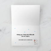 Prettig feest polarbeer en welp kerstkaart feestdagen kaart (Binnen)