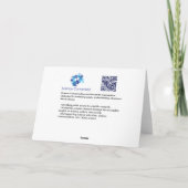 Prettig feest : Rode bessen Feestdagen Kaart (Achterkant)