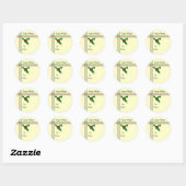 Prettig feest ronde sticker (Vel)