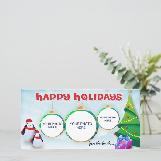 Prettig feest (set van 10) feestdagenkaart (Staand voorkant)