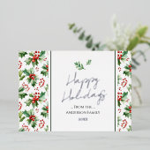 Prettig feest Simple Kerstmis Besje Folie Feestdagenkaart (Staand Voorkant)