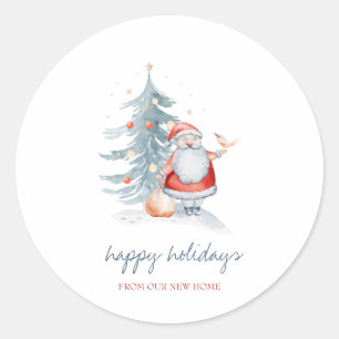 Prettig feest,Sinterklaas,Kerstboom Ronde Sticker