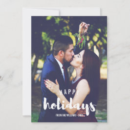 Prettig feest Sketched Persoonlijke foto Feestdagenkaart