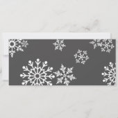 Prettig feest Snowflakes Kerst foto kaart (Achterkant)