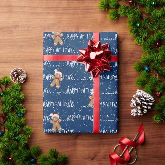 PRETTIG FEest Tekst Met Gebruinde Man Cadeaupapier (Feestdagen Geschenken)
