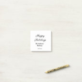 Prettig feest toevoegen naam datum jaar eenvoudig post-it® notes (Op bureau)