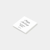 Prettig feest toevoegen naam datum jaar eenvoudig post-it® notes (Schuin)