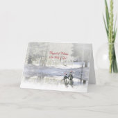 Prettig feest tot jullie tweeën Cute Feestdagen Kaart (Voorkant)