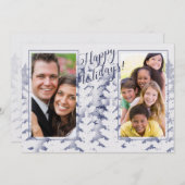 Prettig feest! | Twee foto's | Aangepaste fotokaar Feestdagenkaart (Voorkant / Achterkant)