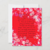 Prettig feest uw foto en persoonlijk bericht feestdagenkaart (Achterkant)