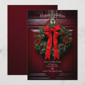 Prettig feest van uw nieuwe thuis feestdagenkaart (Voorkant / Achterkant)