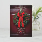 Prettig feest van uw nieuwe thuis feestdagenkaart (Staand voorkant)