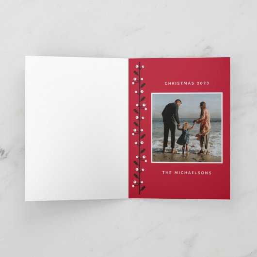 Prettig feest | Voeg uw foto toe Kaart (Binnen)