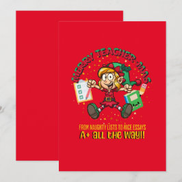 Prettig Feest voor de Juf! Feestdagenkaart