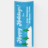 Prettig feest voor optocht of vertoning spandoek (Verticaal)