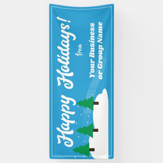 Prettig feest voor optocht of vertoning spandoek (Verticaal)