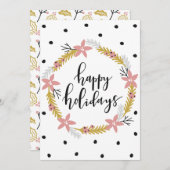 Prettig feest Write Uw Eigen Bericht Feestdagenkaart (Voorkant / Achterkant)