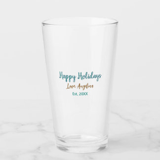 prettig feestdagen blauw bruin naam liefde kerst s glas