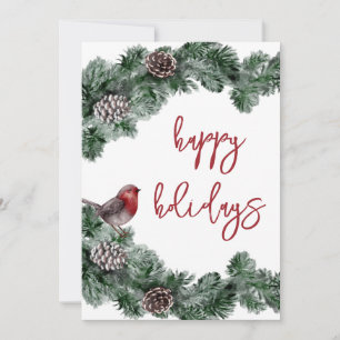 Prettig feestdagen dennenboom Zakelijke kerstkaart