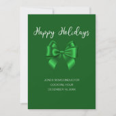 Prettig feestdagen Elegante Groen Kaart (Voorkant)