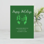 Prettig feestdagen Elegante Groen Kaart (Staand voorkant)