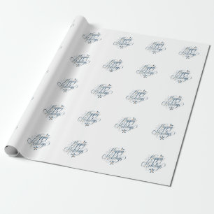 Prettig feestdagen Gelukkig kerstfeest Familie Nie Cadeaupapier