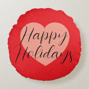 Prettig feestdagen Gelukkig kerstfeest Vakantie Ha Rond Kussen