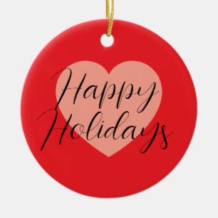Prettig feestdagen Gelukkig kerstfeest Vakantie ti Keramisch Ornament