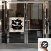 Prettig feestdagen Herfstpompoenen Raamsticker (Kantoordeur)