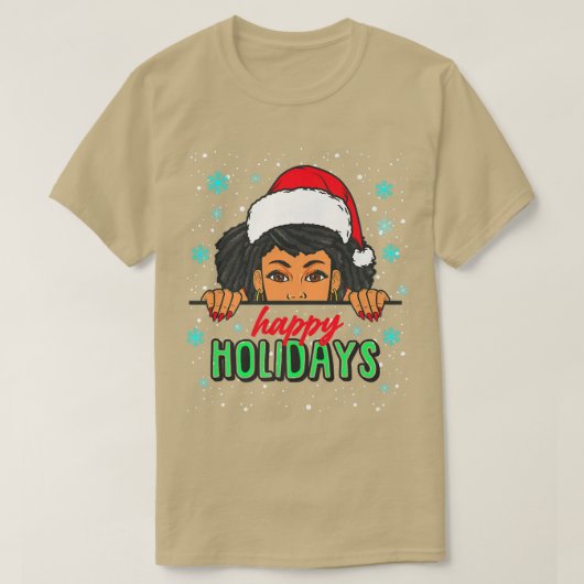 Prettig feestdagen Kerstmis Pyjama Lelijke Kersttr T-shirt (Design voorkant)