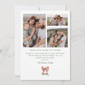 Prettig feestdagen Rood Groen Feestdagenkaart (Achterkant)