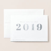 Prettig feestdagen zakelijke echte folie kerstkaar folie kaarten (Met envelop)