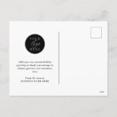 Prettig feestdagen Zwart Goud Elegant Modern Zakel (Achterkant)