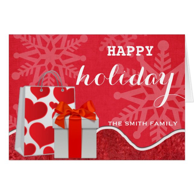 Prettig feestelijke rode kerst (Voorkant Horizontaal)