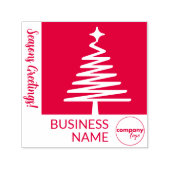 PRETTIG FEestSEIZOEN SEIZOENGEBONDEN BOOM BEDRIJFS Zelfinktende Stempel (Design)