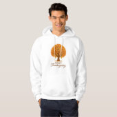 Prettig fijne Thanksgiving herfstboom Hoodie (Voorkant volledig)