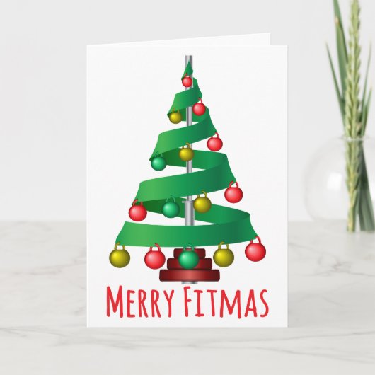 Prettig Fitkerstfeest Feestdagen Kaart (Voorkant)
