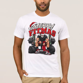 Prettig Fitmas Sterker Dan Mijn Excuses Kerstmis T-shirt