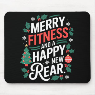 Prettig Fitness En Een Gelukkig Nieuw Achterwerk F Muismat