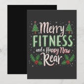Prettig Fitness en Gelukkig Nieuw Achterwerk Bodyb Kaart (Voorkant / Achterkant)