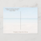 Prettig Florida Kerstmis Tropisch Strand en Boom Feestdagenkaart (Achterkant)